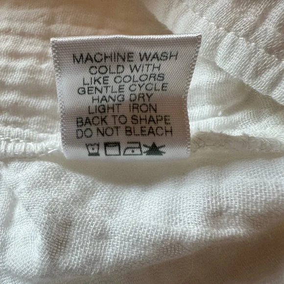 Xirena white 100% cotton long sleeved maxi with belt Size Small - Picture 9 of 9